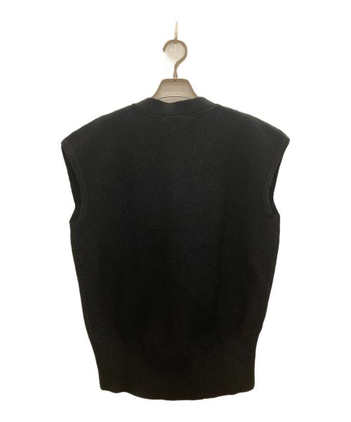 CADUNE（カデュネ）CADUNE (カデュネ) 金釦ニットベスト ブラック サイズ:38の古着・服飾アイテム