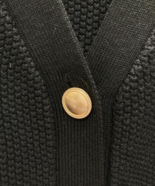 CADUNE（カデュネ）CADUNE (カデュネ) 金釦ニットベスト ブラック サイズ:38の古着・服飾アイテム
