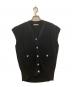 CADUNE（カデュネ）の古着「金釦ニットベスト」｜ブラック