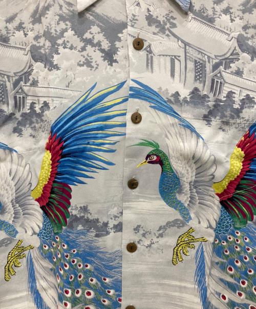 Sun Surf（サンサーフ）Sun Surf (サンサーフ) SUN SURF SPECIAL EDITION “PEACOCK” アロハシャツ グレー サイズ:Ｌの古着・服飾アイテム