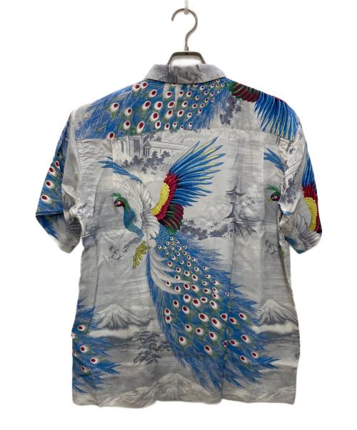 Sun Surf（サンサーフ）Sun Surf (サンサーフ) SUN SURF SPECIAL EDITION “PEACOCK” アロハシャツ グレー サイズ:Ｌの古着・服飾アイテム