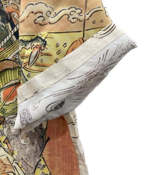 Sun Surf（サンサーフ）Sun Surf (サンサーフ) 北斎 (ホクサイ) 北斎『宝船の七福神』アロハシャツ ベージュ サイズ:XLの古着・服飾アイテム