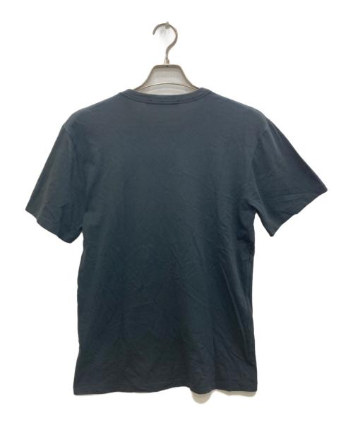 maison kitsune（メゾンキツネ）MAISON KITSUNE (メゾンキツネ) ダブル フォックスヘッド パッチ クラシックTシャツ グレー サイズ:Ｓの古着・服飾アイテム