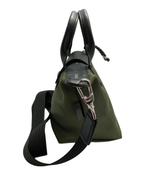 LONGCHAMP（ロンシャン）LONGCHAMP (ロンシャン) ル プリアージュ エナジー XS ハンドバッグ グリーン×ブラックの古着・服飾アイテム