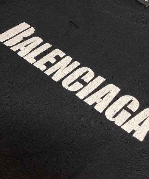 BALENCIAGA（バレンシアガ）BALENCIAGA (バレンシアガ) Destroyed Flatground Tee/デストロイド フラットグランド ティー ブラック サイズ:Sの古着・服飾アイテム
