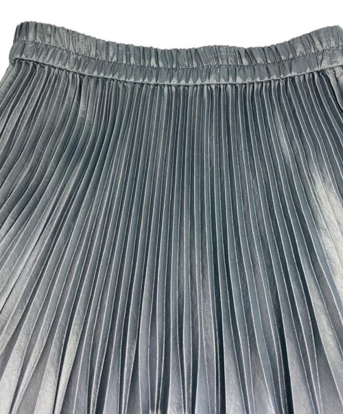 PUBLIC TOKYO（パブリックトウキョウ）PUBLIC TOKYO (パブリックトウキョウ) シャンブレータフタプリーツ マキシスカート ブルー サイズ:FREEの古着・服飾アイテム