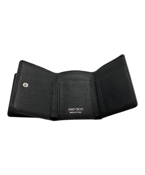 JIMMY CHOO（ジミーチュウ）JIMMY CHOO (ジミーチュウ) スタッズコンパクトウォレット/NEMO UUF ブラックの古着・服飾アイテム