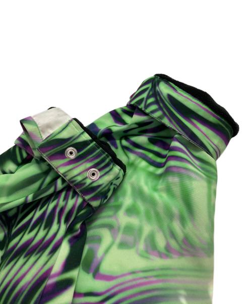 DIESEL（ディーゼル）DIESEL (ディーゼル) 総柄ジャケット グリーン サイズ:Ｍの古着・服飾アイテム