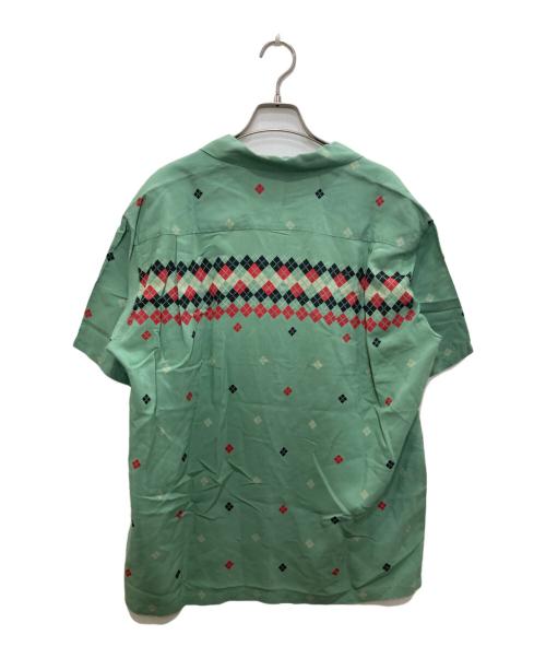 Star OF HOLLYWOOD（スターオブハリウッド）STAR OF HOLLYWOOD (スターオブハリウッド) オープンカラーシャツ グリーン サイズ:Lの古着・服飾アイテム