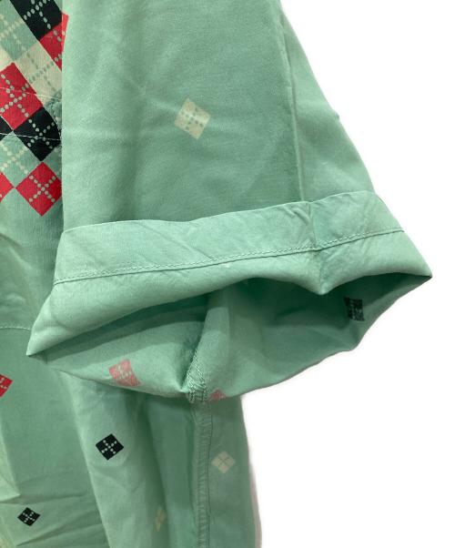 Star OF HOLLYWOOD（スターオブハリウッド）STAR OF HOLLYWOOD (スターオブハリウッド) オープンカラーシャツ グリーン サイズ:Lの古着・服飾アイテム