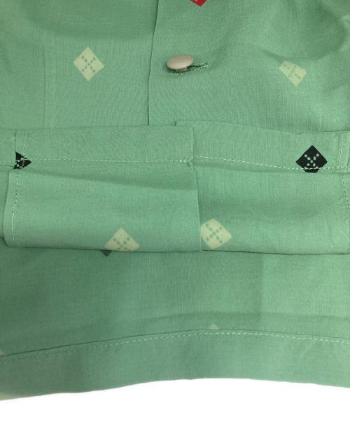 Star OF HOLLYWOOD（スターオブハリウッド）STAR OF HOLLYWOOD (スターオブハリウッド) オープンカラーシャツ グリーン サイズ:Lの古着・服飾アイテム