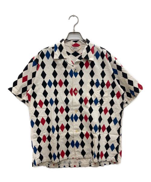 Star OF HOLLYWOOD（スターオブハリウッド）STAR OF HOLLYWOOD (スターオブハリウッド) オープンカラーシャツ ベージュ サイズ:Lの古着・服飾アイテム