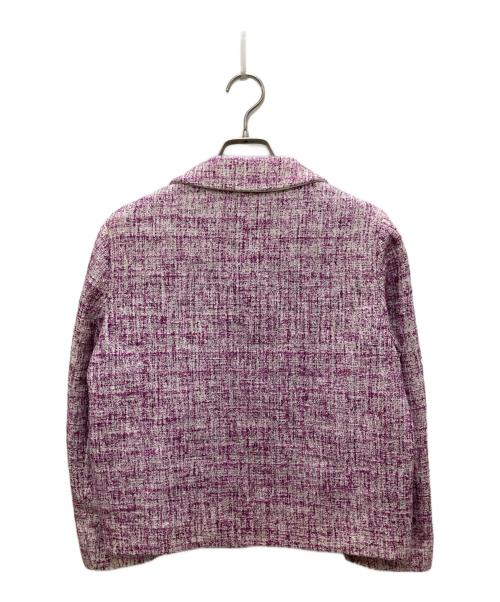 Salvatore Ferragamo（サルヴァトーレ フェラガモ）Salvatore Ferragamo (サルヴァトーレ フェラガモ) ツイードセットアップ ピンク×ホワイト サイズ:40の古着・服飾アイテム