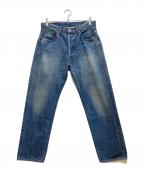 A.PRESSEアプレッセ）の古着「Washed Denim Pants E(BLEACH)/ウォッシュドデニムパンツ」｜インディゴ