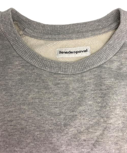Cabaret Poval（キャバレーポバール）CABARET POVAL (キャバレーポバール) Fabien Sweatshirt/ファビアン スウェットシャツ グレー サイズ:XLの古着・服飾アイテム