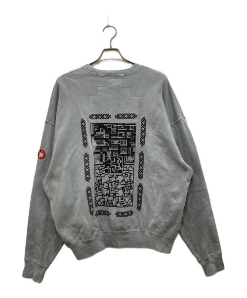 C.E（シーイー）C.E (シーイー キャブエンプト) OVERDYE FK MindfulnessBlock CREW NECK/オーバーダイ エフケー マインドフルネスブロック クルー ネック グレー サイズ:XLの古着・服飾アイテム