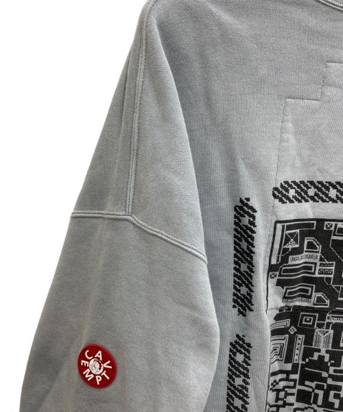 C.E（シーイー）C.E (シーイー キャブエンプト) OVERDYE FK MindfulnessBlock CREW NECK/オーバーダイ エフケー マインドフルネスブロック クルー ネック グレー サイズ:XLの古着・服飾アイテム