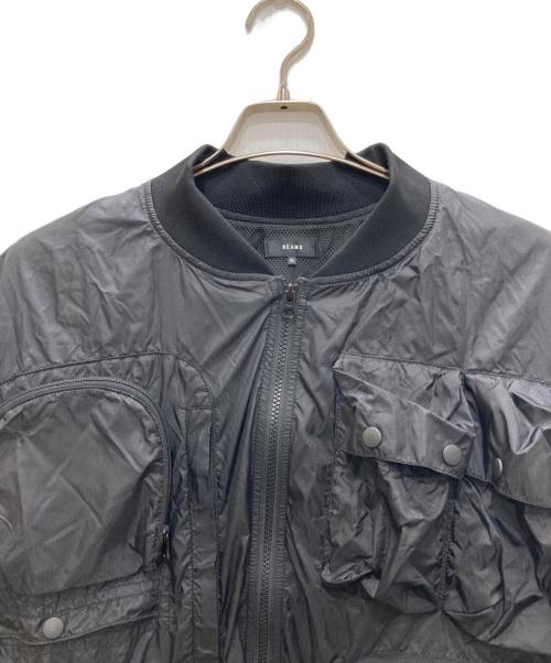BEAMS（ビームス）BEAMS (ビームス) 撥水 マルチポケット MA-1 ブラック サイズ:XLの古着・服飾アイテム
