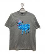 stussyステューシー）の古着「マーク・ポール・デレンＴシャツ」｜グレー