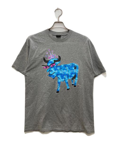 stussy（ステューシー）stussy (ステューシー) マーク・ポール・デレンＴシャツ グレー サイズ:Lの古着・服飾アイテム