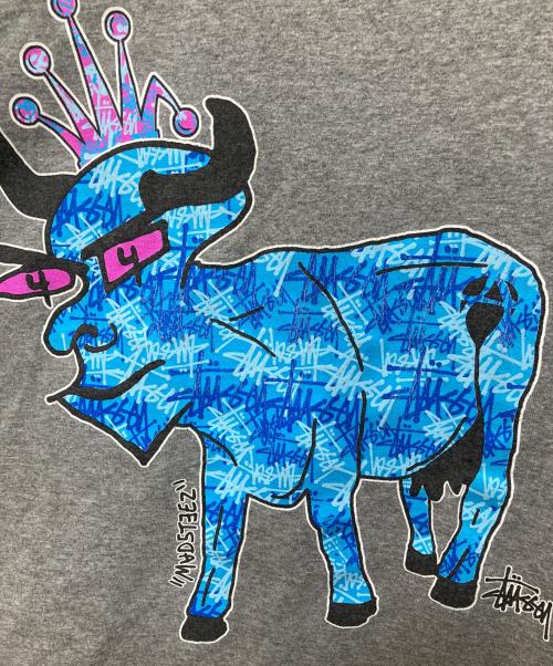 stussy（ステューシー）stussy (ステューシー) マーク・ポール・デレンＴシャツ グレー サイズ:Lの古着・服飾アイテム