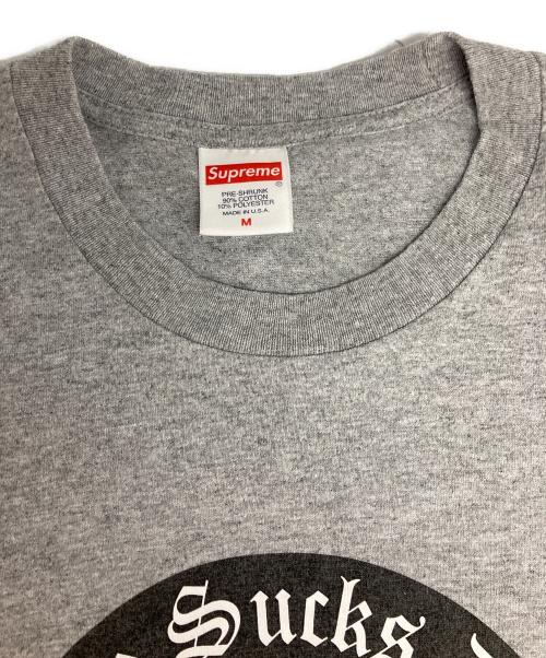 SUPREME（シュプリーム）Supreme (シュプリーム) Life Sucks T-shirt/ライフ サック ティーシャツ グレー サイズ:Mの古着・服飾アイテム