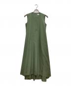 UNITED ARROWSユナイテッドアローズ）の古着「ノースリーブワンピース」｜グリーン