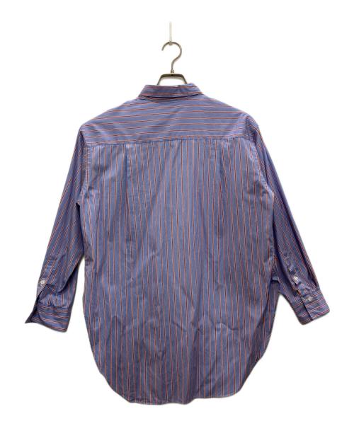 FRAMeWORK（フレームワーク）FRAMeWORK (フレームワーク) THOMAS MASON (トーマスメイソン) ストライプシャツ ブルー サイズ:表記無しの古着・服飾アイテム