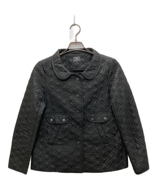 ANYA HINDMARCH（アニヤ・ハインドマーチ）ANYA HINDMARCH (アニヤハインドマーチ) リボンキルティングジャケット ブラック サイズ:Sの古着・服飾アイテム