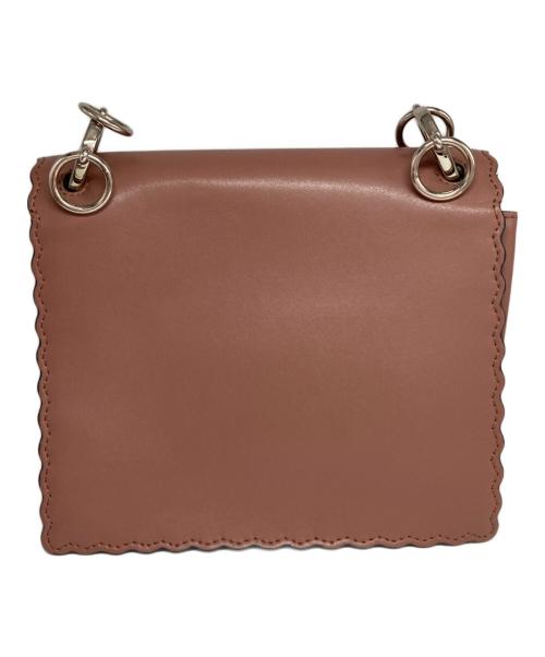 FENDI（フェンディ）FENDI (フェンディ) Pink Small Kan I Leather Shoulder Bag ピンクの古着・服飾アイテム