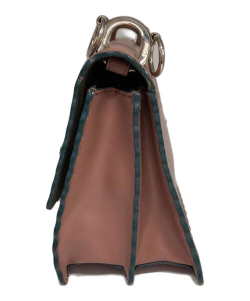 FENDI（フェンディ）FENDI (フェンディ) Pink Small Kan I Leather Shoulder Bag ピンクの古着・服飾アイテム