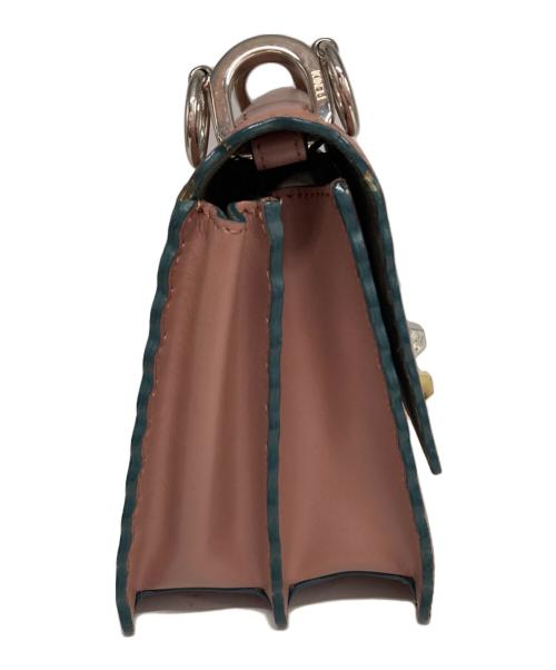 FENDI（フェンディ）FENDI (フェンディ) Pink Small Kan I Leather Shoulder Bag ピンクの古着・服飾アイテム