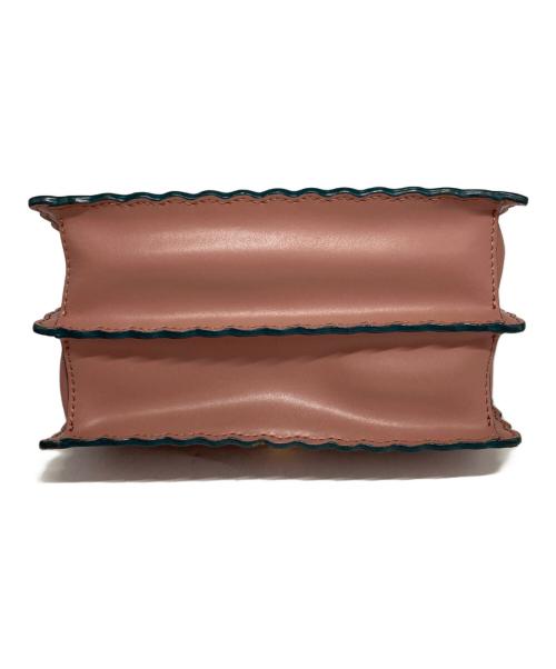 FENDI（フェンディ）FENDI (フェンディ) Pink Small Kan I Leather Shoulder Bag ピンクの古着・服飾アイテム