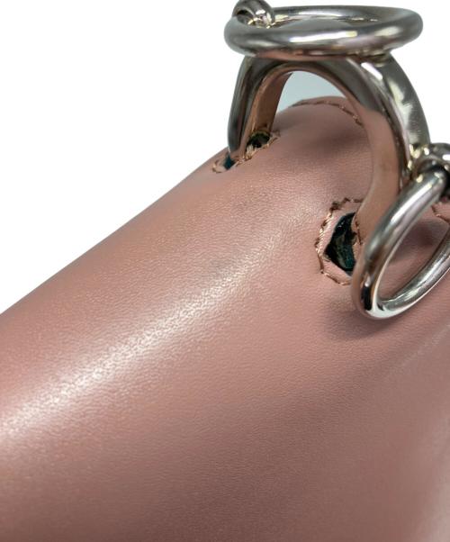 FENDI（フェンディ）FENDI (フェンディ) Pink Small Kan I Leather Shoulder Bag ピンクの古着・服飾アイテム