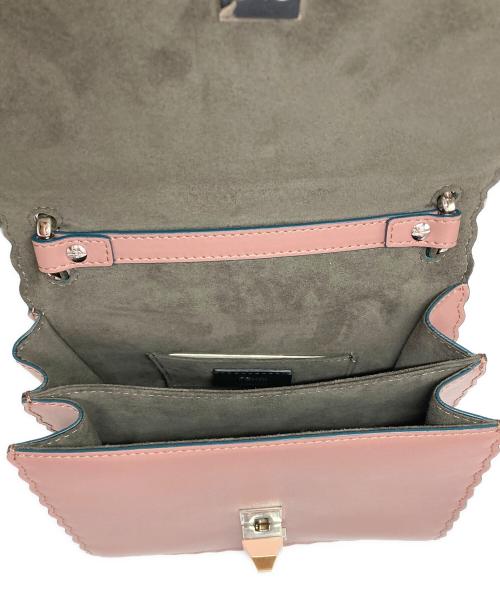 FENDI（フェンディ）FENDI (フェンディ) Pink Small Kan I Leather Shoulder Bag ピンクの古着・服飾アイテム