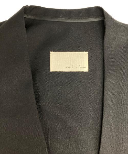 aere（アエレ）aere (アエレ) ノーカラージャケット ブラック サイズ:36の古着・服飾アイテム