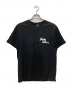 stussyステューシー）の古着「プリントTシャツ」｜ブラック