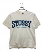 stussyステューシー）の古着「プリントTシャツ」｜ホワイト