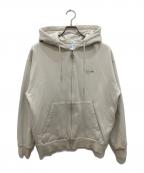 KEBOZケボズ）の古着「BB LOGO SWEAT HOODIE/ロゴ スウェット フーディ」｜ベージュ