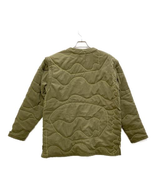 PAMM（パム）PAMM (パム) 寛大なインテリアのキルティングジャケット カーキ サイズ:Fの古着・服飾アイテム