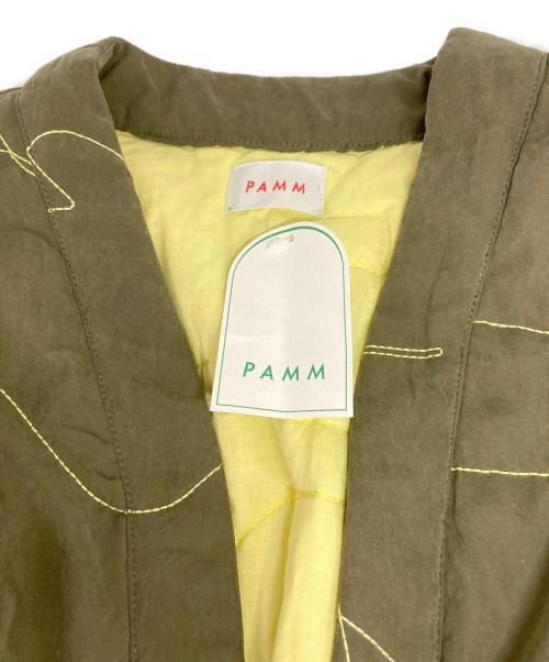 PAMM（パム）PAMM (パム) 寛大なインテリアのキルティングジャケット カーキ サイズ:Fの古着・服飾アイテム