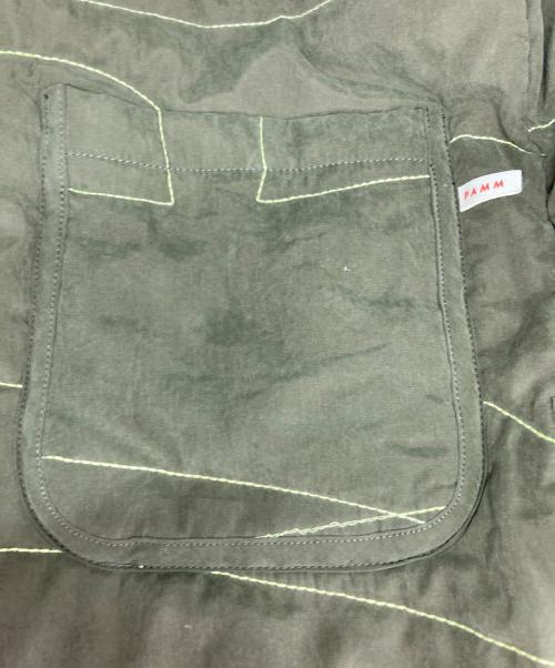 PAMM（パム）PAMM (パム) 寛大なインテリアのキルティングジャケット カーキ サイズ:Fの古着・服飾アイテム