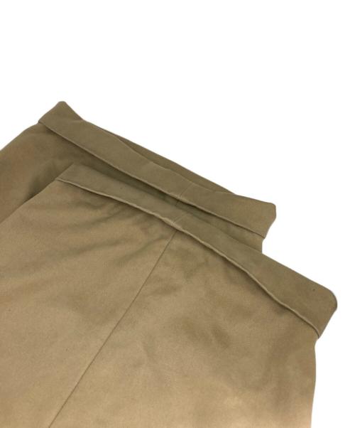 STUDIO NICHOLSON（スタジオ ニコルソン）STUDIO NICHOLSON (スタジオ ニコルソン) SORTE PEACHED COTTON TWILL PANTS//ソルテピーチドコットンツイルパンツ ベージュ サイズ:Sの古着・服飾アイテム