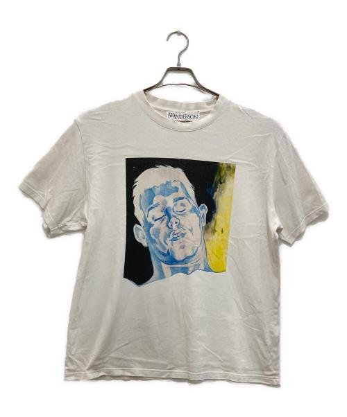 J.W.ANDERSON（ジェイダブリューアンダーソン）J.W.ANDERSON (ジェイダブリューアンダーソン) OVERSIZED PRINTED FACE TEE ホワイト サイズ:Ｆの古着・服飾アイテム