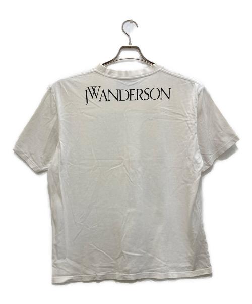 J.W.ANDERSON（ジェイダブリューアンダーソン）J.W.ANDERSON (ジェイダブリューアンダーソン) OVERSIZED PRINTED FACE TEE ホワイト サイズ:Ｆの古着・服飾アイテム