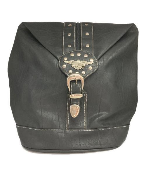 HARLEY-DAVIDSON（ハーレーダビッドソン）HARLEY-DAVIDSON (ハーレーダビッドソン) レザーバックパック ブラックの古着・服飾アイテム