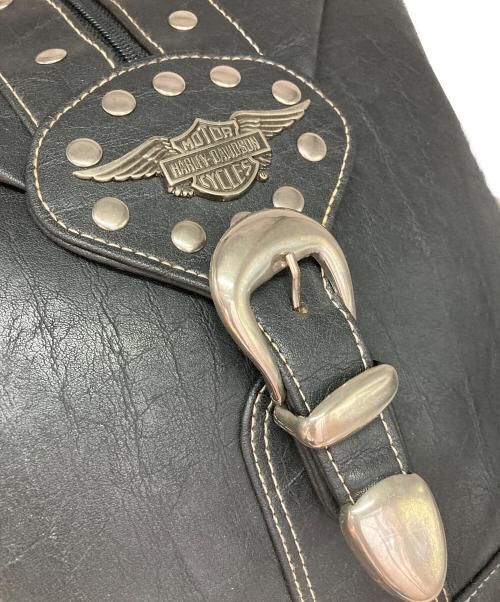 HARLEY-DAVIDSON（ハーレーダビッドソン）HARLEY-DAVIDSON (ハーレーダビッドソン) レザーバックパック ブラックの古着・服飾アイテム