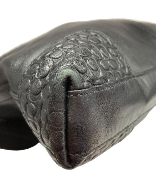 COACH（コーチ）COACH (コーチ) GRAM LEATHER ZIP TOP CROSSBODY /グラム ジップトップ クロスボディ ブラックの古着・服飾アイテム