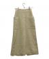 AURALEE（オーラリー）の古着「TENSE WOOL DOUBLE CLOTH SKIRT/テンスダブルウールスカート」｜ホワイト