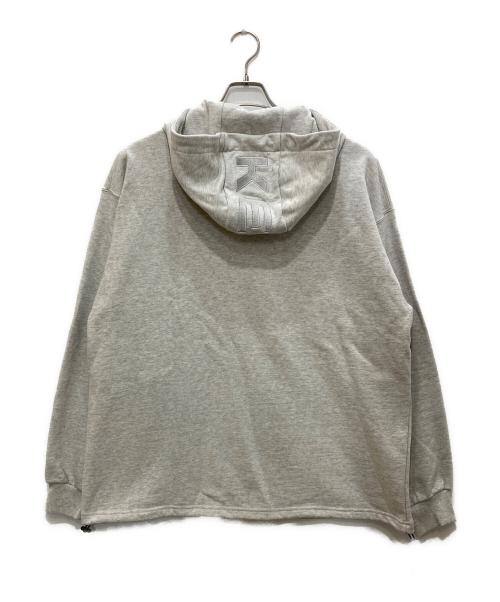 KEBOZ（ケボズ）KEBOZ (ケボズ) ハーフジップパーカー グレー サイズ:LARGEの古着・服飾アイテム